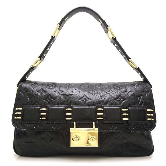 Louis Vuitton Handbags - Louis Vuitton Monogram Maidia Louvre Noir Shoulder Bag Black